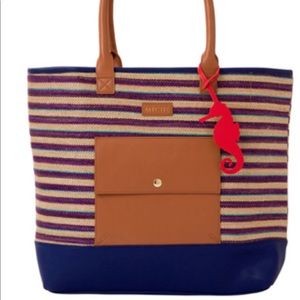 Miche woven beach tote